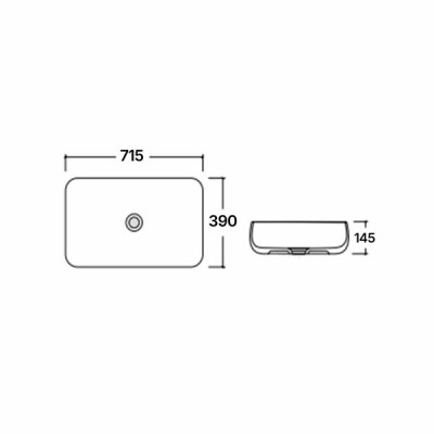 Раковина-чаша Qtap Jay 695х410х150 White з донним клапаном QT07112166W Раковина-чаша Qtap Jay 695х410х150 White з донним клапаном QT07112166W