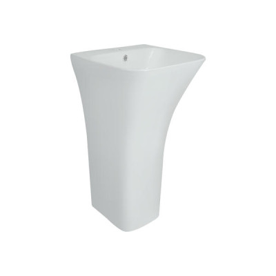 Раковина для підлоги моноблок Qtap Crow 450x435x835 White з донним клапаном QT0511G315W Раковина для підлоги моноблок Qtap Crow 450x435x835 White з донним клапаном QT0511G315W