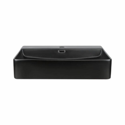 Комплект Qtap Nando LT: Раковина подвесная прямоугольная 600х420х120 мм Matt Black + Донный клапан PU03O Комплект Qtap Nando LT: Раковина подвесная прямоугольная 600х420х120 мм Matt Black + Донный клапан PU03O