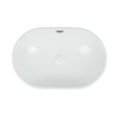 Раковина Qtap Leo 590x400x170 White з донним клапаном QT11114028W