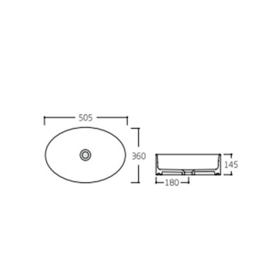 Раковина-чаша Qtap Kolibri 500x360x140 White QT10113054WN