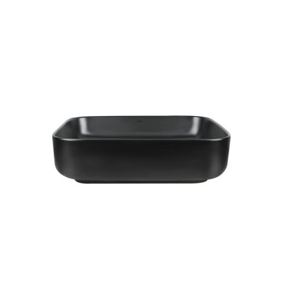 Раковина-чаша Qtap Tern 500x390x140 Matt black з донним клапаном QT172195MBMB Раковина-чаша Qtap Tern 500x390x140 Matt black з донним клапаном QT172195MBMB