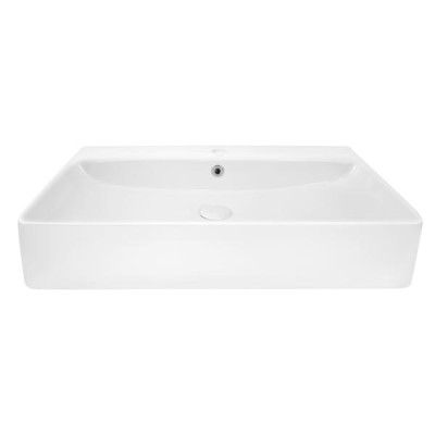 Раковина Qtap Nando 710х425х135 White з донним клапаном QT1211K427W Раковина Qtap Nando 710х425х135 White з донним клапаном QT1211K427W