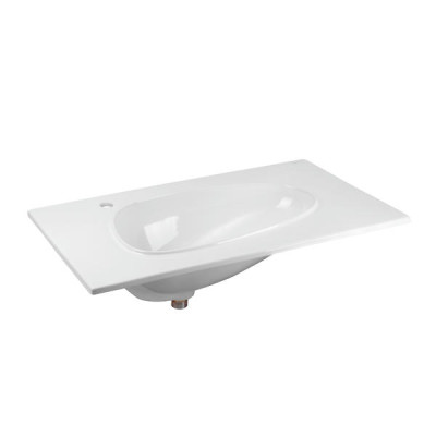 Раковина Qtap Virgo 800х480х167 White з донним клапаном QT1811FL8128BLW Раковина Qtap Virgo 800х480х167 White з донним клапаном QT1811FL8128BLW