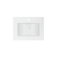 Раковина Qtap Albatross E 600х460х180 White з донним клапаном QT01119060EW