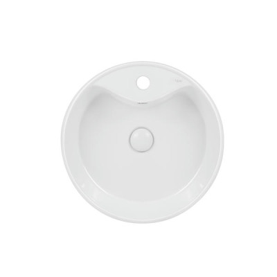Раковина-чаша Qtap Scorpio 460х460х155 White з донним клапаном QT14117046LW