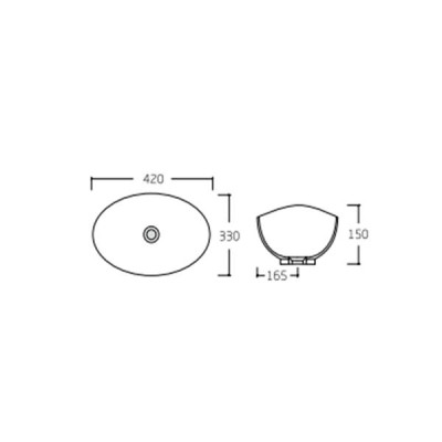 Раковина-чаша Qtap Dove 420x330x150 White з донним клапаном QT06113078W Раковина-чаша Qtap Dove 420x330x150 White з донним клапаном QT06113078W