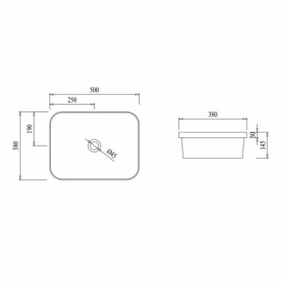 Раковина Qtap Scorpio 500х380х145 White QT1411K490WN Раковина Qtap Scorpio 500х380х145 White QT1411K490WN