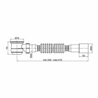 Сифон для душового піддона Lidz (WHI) 60 04 P002 01 (вихід 40/50 мм) Сифон для душового піддона Lidz (WHI) 60 04 P002 01 (вихід 40/50 мм)