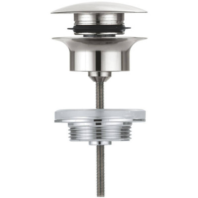 Донний клапан для раковини Grohe 65807DC0 клік-клак, суперсталь