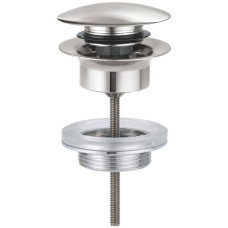 Донний клапан для раковини Grohe 65807DC0 клік-клак, суперсталь