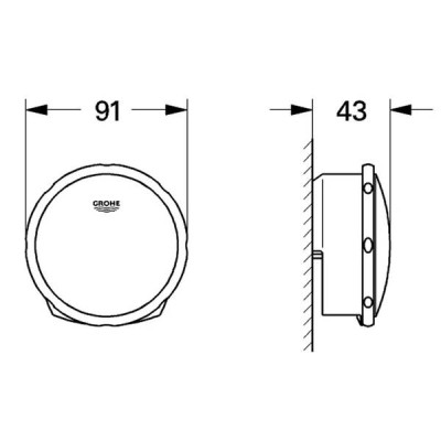 Накладка на сифон для ванни Grohe Talentofill 19952000 хром
