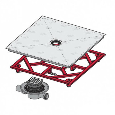 Основа для плитки TECE Drainboard 680090 900х900 мм водостійка Основа для плитки TECE Drainboard 680090 900х900 мм водостійка