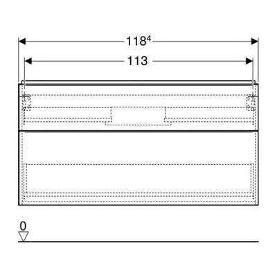 Тумба для раковини Geberit iCon 502.306.01.2 підвісна, білий глянцевий Тумба для раковини Geberit iCon 502.306.01.2 підвісна, білий глянцевий
