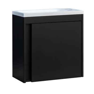 Тумба з раковиною Devit Small 063050B, 50 см, чорний