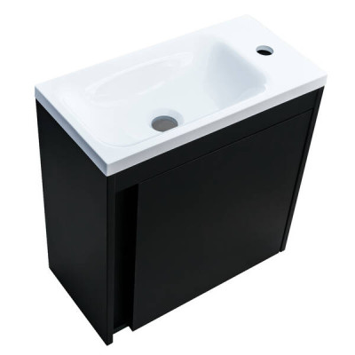Тумба з раковиною Devit Small 063050B, 50 см, чорний Тумба з раковиною Devit Small 063050B, 50 см, чорний