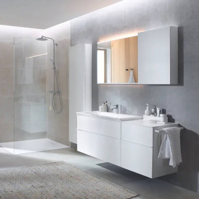 Тумба з раковиною Geberit iCon 502.337.JL.1 підвісна 90 см пісочно-сірий Тумба з раковиною Geberit iCon 502.337.JL.1 підвісна 90 см пісочно-сірий