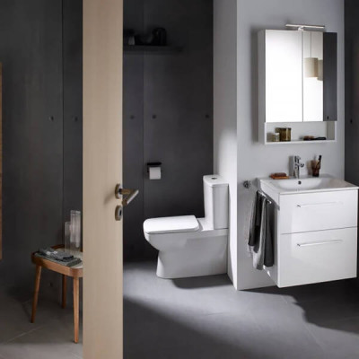 Тумба з раковиною Geberit Selnova Square 501.232.00.1 підвісна 55 см білий глянець Тумба з раковиною Geberit Selnova Square 501.232.00.1 підвісна 55 см білий глянець