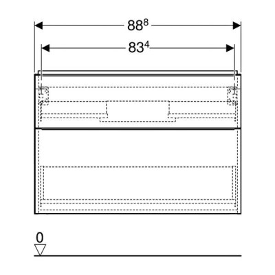 Тумба для раковини Geberit iCon 502.305.01.3 підвісна, білий матовий Тумба для раковини Geberit iCon 502.305.01.3 підвісна, білий матовий