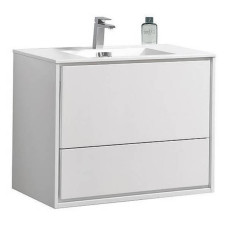 Тумба з раковиною Devit Fly 0023120W підвісна 90 см білий
