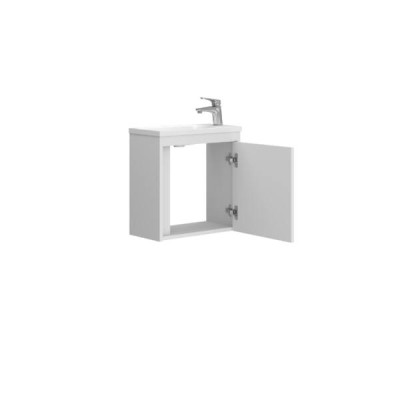 Тумба з раковиною Devit Small 063050W, 50 см, білий глянець Тумба з раковиною Devit Small 063050W, 50 см, білий глянець