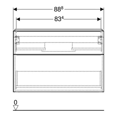 Тумба для раковини Geberit iCon 502.305.JR.1 підвісна, горіх темний Тумба для раковини Geberit iCon 502.305.JR.1 підвісна, горіх темний