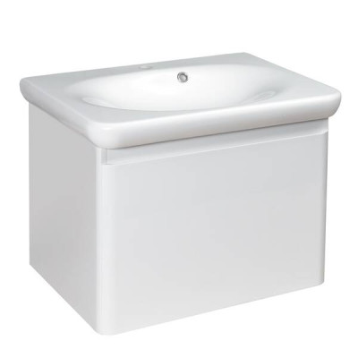 Тумба з раковиною Devit Fly New 0020120W підвісна 60 см білий