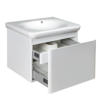 Тумба з раковиною Devit Fly New 0020120W підвісна 60 см білий