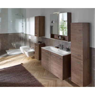 Тумба з раковиною Geberit Selnova Square 501.262.00.1 підвісна 100 см горіх темний Тумба з раковиною Geberit Selnova Square 501.262.00.1 підвісна 100 см горіх темний