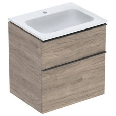 Тумба з раковиною Geberit iCon 502.335.JR.1 підвісна 60 см горіх темний