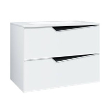 Тумба з раковиною Devit Do it 085800W 80 см, білий глянцевий колір