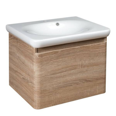 Тумба з раковиною Devit Fly new 0020120WO підвісна 60 см дуб