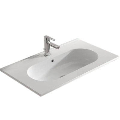 Тумба Devit Acqua 074817V 80 см з овальною раковиною, дерево Тумба Devit Acqua 074817V 80 см з овальною раковиною, дерево