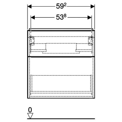 Тумба для раковини Geberit iCon 502.307.JH.1 підвісна дуб Тумба для раковини Geberit iCon 502.307.JH.1 підвісна дуб