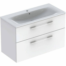 Тумба з раковиною Geberit Selnova Square 501.244.00.1 підвісна 100 см білий