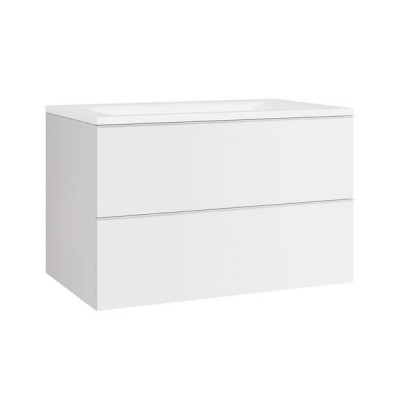 Тумба з раковиною Devit Universal 090800W 80 см, білий глянцевий