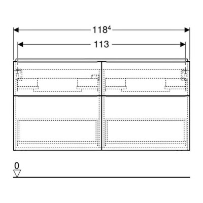 Тумба для раковини Geberit iCon 502.309.01.1 підвісна, білий глянцевий