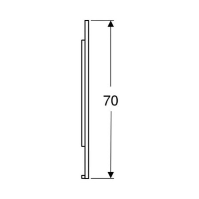 Дзеркало Geberit Option Plus Square 502.784.00.1 з LED-підсвічуванням 1050х700 мм