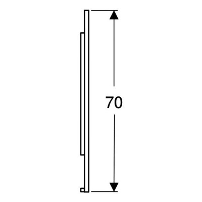 Дзеркало Geberit Option Plus Square 502.786.14.1 з LED-підсвічуванням 1350х700 мм