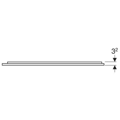 Дзеркало Geberit Option Plus Square 502.783.14.1 з LED-підсвічуванням 900х700 мм Дзеркало Geberit Option Plus Square 502.783.14.1 з LED-підсвічуванням 900х700 мм