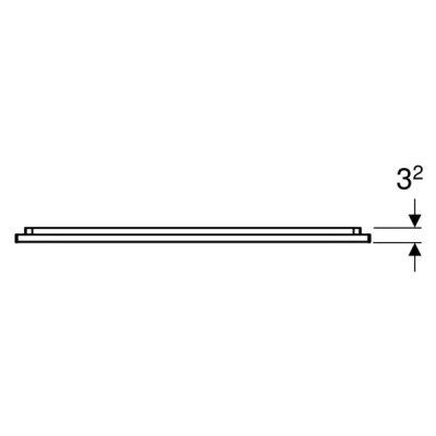 Дзеркало Geberit Option Plus Square 502.782.00.1 з LED-підсвічуванням 750х700 мм Дзеркало Geberit Option Plus Square 502.782.00.1 з LED-підсвічуванням 750х700 мм