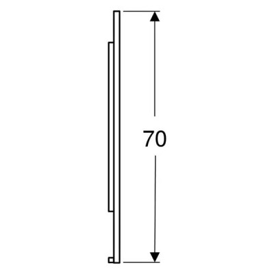 Дзеркало Geberit Option Plus Square 502.782.00.1 з LED-підсвічуванням 750х700 мм Дзеркало Geberit Option Plus Square 502.782.00.1 з LED-підсвічуванням 750х700 мм