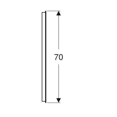 Дзеркало Geberit Option Basic 502.808.00.1 900x700 мм, з LED підсвічуванням зверху по горизонталі Дзеркало Geberit Option Basic 502.808.00.1 900x700 мм, з LED підсвічуванням зверху по горизонталі