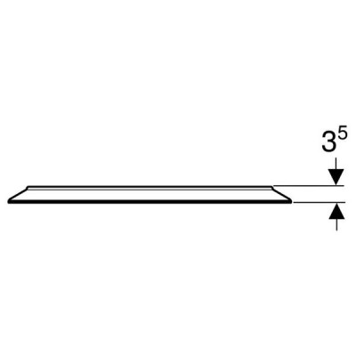 Дзеркало Geberit Option Round 502.797.00.1 з LED-підсвічуванням 600х600 мм Дзеркало Geberit Option Round 502.797.00.1 з LED-підсвічуванням 600х600 мм