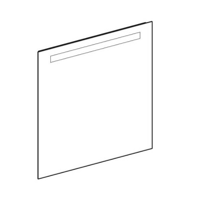 Дзеркало Geberit Option Basic 502.806.00.1 700x700 мм, з LED підсвічуванням зверху по горизонталі