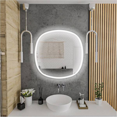 Дзеркало Devit Ovale 4407070 700х700 мм з тачсенсором, LED підсвічуванням та підігрівом Дзеркало Devit Ovale 4407070 700х700 мм з тачсенсором, LED підсвічуванням та підігрівом