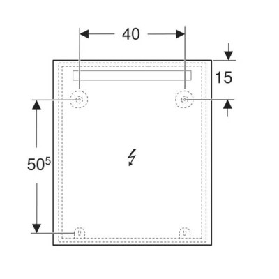 Дзеркало Geberit Option Basic 502.805.00.1 600x700 мм, з LED підсвічуванням зверху по горизонталі Дзеркало Geberit Option Basic 502.805.00.1 600x700 мм, з LED підсвічуванням зверху по горизонталі