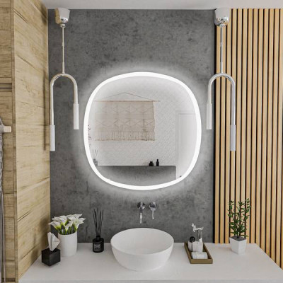 Дзеркало Devit Ovale 4409090 900х900 мм з тачсенсором, LED підсвічуванням та підігрівом Дзеркало Devit Ovale 4409090 900х900 мм з тачсенсором, LED підсвічуванням та підігрівом