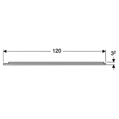 Дзеркало Geberit Option Plus Square 502.785.14.1 з LED-підсвічуванням 1200х700 мм Дзеркало Geberit Option Plus Square 502.785.14.1 з LED-підсвічуванням 1200х700 мм