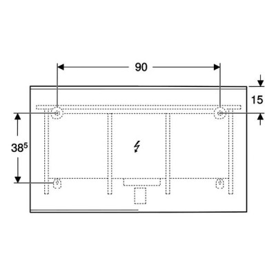 Дзеркало Geberit Option Plus Square 502.785.14.1 з LED-підсвічуванням 1200х700 мм Дзеркало Geberit Option Plus Square 502.785.14.1 з LED-підсвічуванням 1200х700 мм